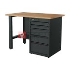  RUNTEC RTI12F-TI5-NI-7016 Верстак серии Industrial, 1200 мм, фанера, тумба с 5-ю ящиками, серый RAL 7016 мни (0)