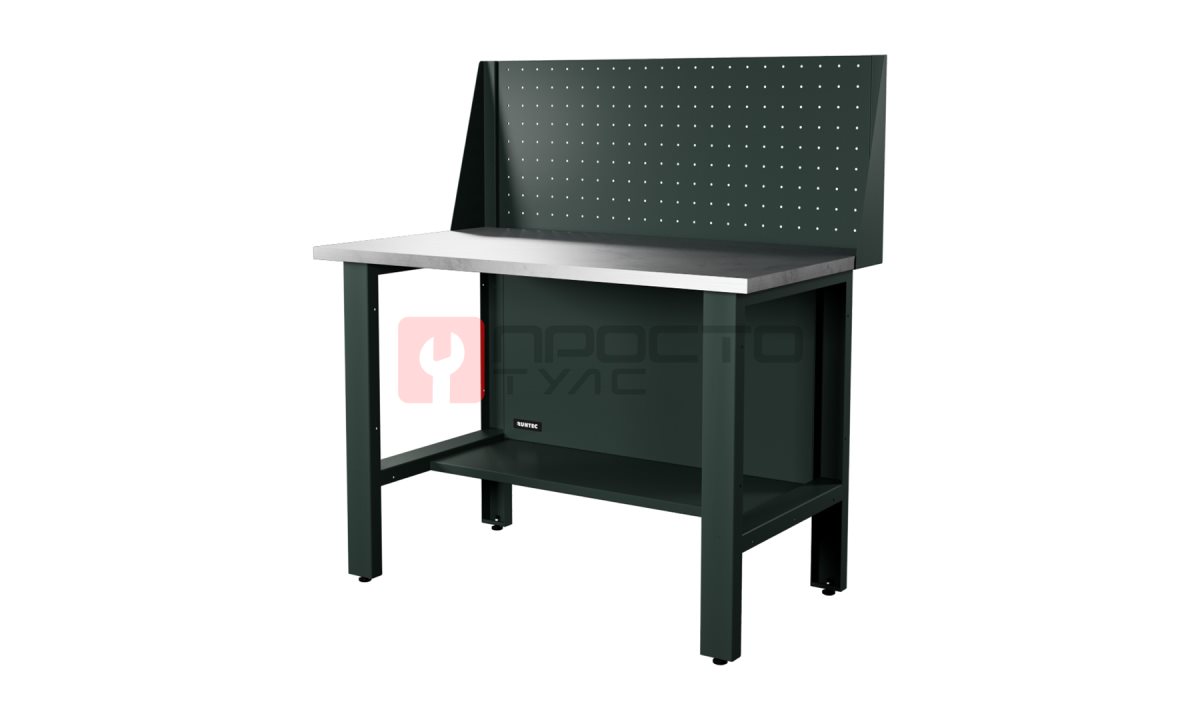  RUNTEC RTI12Z-NI-NI-P12-7016 Верстак серии Industrial, 1200 мм, оцинк., экран 500, серый RAL 7016 (0)