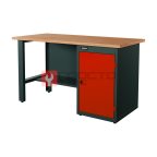  RUNTEC RTI15F-TI0-NI-3020 Верстак серии Industrial, 1500 мм, фанера, тумба с дверью, красный RAL 3020 мни (0)