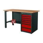  RUNTEC RTI15F-TI7-NI-3020 Верстак серии Industrial, 1500 мм, фанера, тумба с 7-ю ящиками, красный RAL 3020 мни (0)