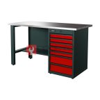 RUNTEC RTI15Z-TI7-NI-3020 Верстак серии Industrial, 1500 мм, оцинк, тумба с 7-ю ящиками, красный RAL 3020 мни (0)