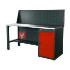  RUNTEC RTI17Z-TI0-NI-P17-3020 Верстак серии Industrial, 1700 мм, оцинк, тумба с дверью, экран 500, красный RAL 3020 мни (0)