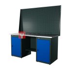  RUNTEC RTI17Z-TI0-TI0-P17-P17-5005 Верстак серии Industrial, 1700 мм, оцинк, тумба с дверью + тумба с дверью, экран 1000, синий RAL 5005 мни (0)