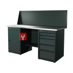  RUNTEC RTI17Z-TI0-TI5-P17-7016 Верстак серии Industrial, 1700 мм, оцинк, тумба с дверью + тумба с 5-ю ящиками, экран 500, серый RAL 7016 мни (0)
