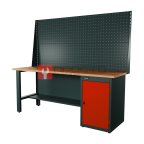  RUNTEC RTI20F-TI0-NI-P20-P20-3020 Верстак серии Industrial, 2000 мм, фанера, тумба с дверью, экран 1000, красный RAL 3020 мни (0)