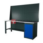  RUNTEC RTI20Z-TI0-NI-P20-P20-5005 Верстак серии Industrial, 2000 мм, оцинк, тумба с дверью, экран 1000, синий RAL 5005 мни (0)