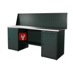  RUNTEC RTI20Z-TI0-TI0-P20-7016 Верстак серии Industrial, 2000 мм, оцинк, тумба с дверью + тумба с дверью, экран 500, серый RAL 7016 мни (0)