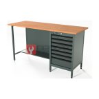  RUNTEC RTS16F-TS7-NS-7016 Верстак серии Standart, 1600 мм, фанера, тумба с 7-ю ящиками, серый RAL 7016 мни (0)