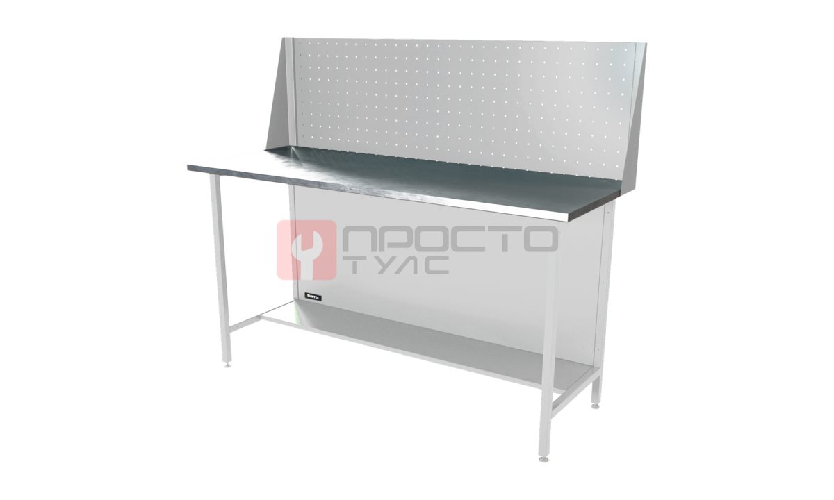  RUNTEC RTS16Z-NS-NS-P16-7035 Верстак серии Standart, 1600 мм, оцинк, экран 500, светло-серый (7035) (0)