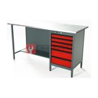  RUNTEC RTS16Z-TS6-NS-3020 Верстак серии Standart, 1600 мм, оцинк, тумба с 6-ю ящиками, красный RAL 3020 мни (0)