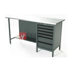  RUNTEC RTS16Z-TS6-NS-7016 Верстак серии Standart, 1600 мм, оцинк, тумба с 6-ю ящиками, серый RAL 7016 мни (0)