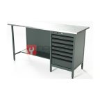  RUNTEC RTS16Z-TS7-NS-7016 Верстак серии Standart, 1600 мм, оцинк, тумба с 7-ю ящиками, серый RAL 7016 мни (0)
