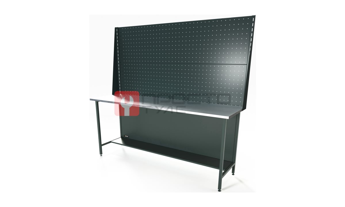  RUNTEC RTS20Z-NS-NS-P20-P20-7016 Верстак серии Standart, 2000 мм, оцинк, экран 1000, серый RAL 7016 (0)
