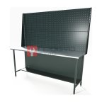 RUNTEC RTS20Z-NS-NS-P20-P20-7016 Верстак серии Standart, 2000 мм, оцинк, экран 1000, серый RAL 7016 фото