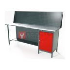  RUNTEC RTS20Z-TS0-NS-P20-3020 Верстак серии Standart, 2000 мм, оцинк, тумба с дверью, экран 500, красный RAL 3020 мни (0)