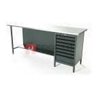  RUNTEC RTS20Z-TS7-NS-7016 Верстак серии Standart, 2000 мм, оцинк, тумба с 7-ю ящиками, серый RAL 7016 мни (0)