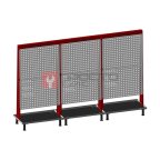  Стенд перфорированный стационарный тройной 2940х1440, 15кр мни (0)