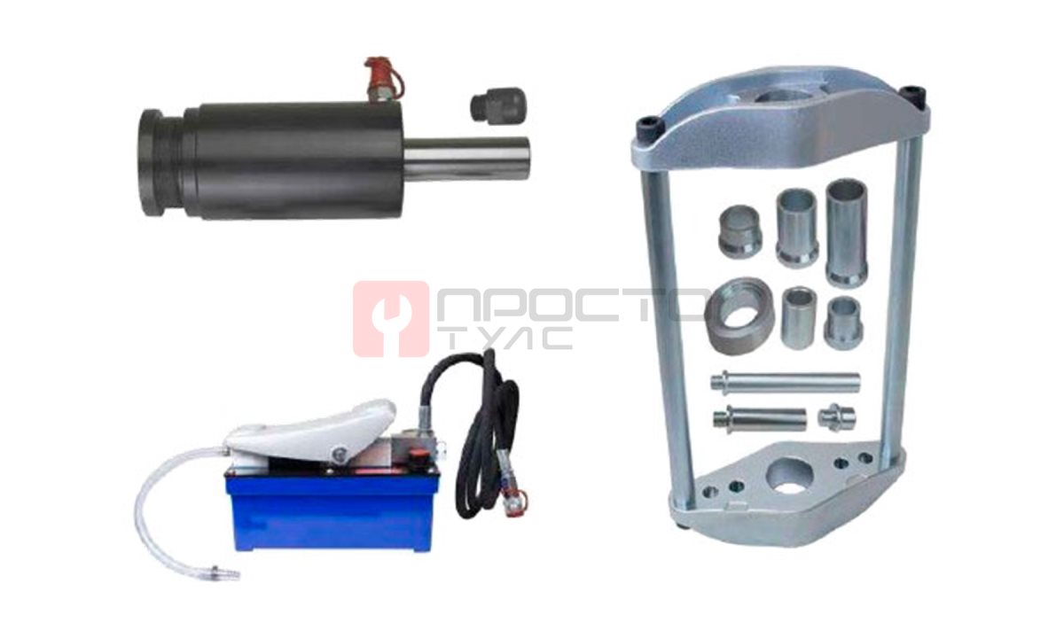  Комплект для замены шкворня шкворнедав, с усилием 95т, Wallmek, 03-00095-PC (0)