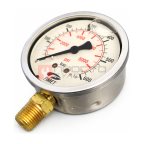  Манометр виброустойчивый (глицеринозаполненный) Fimet MG1-INOX 63, 0-600 bar / 0-8000 psi, G1/4