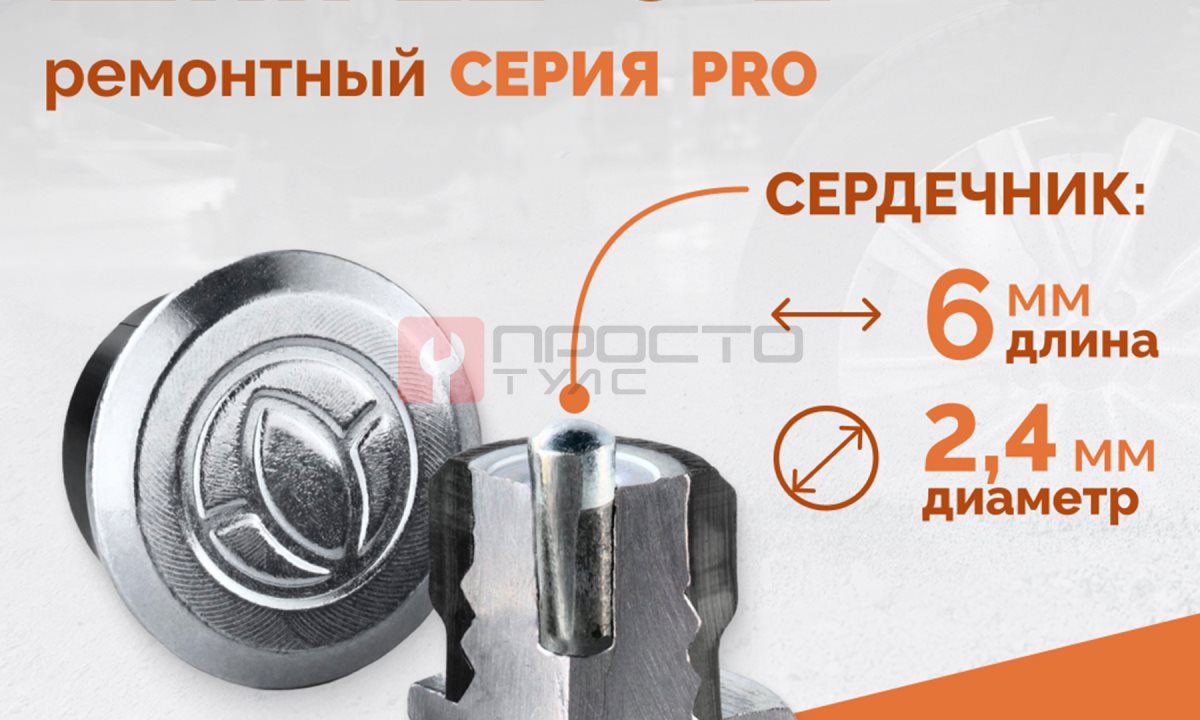 Шип ремонтный ROSSVIK 12-6-2 серия PRO (коробка 500шт) (1)