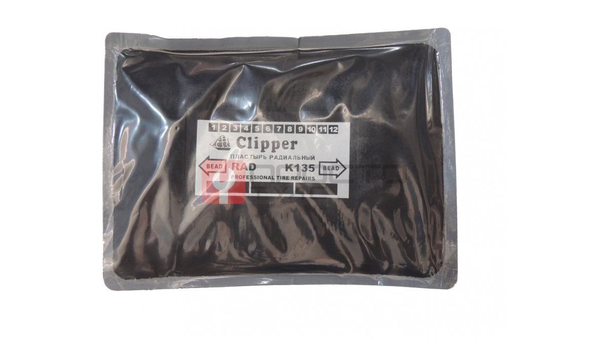  CLIPPER ЗАПЛАТА K135 кордовая для боковых порезов 133*185мм (4 слоя корда) (0)