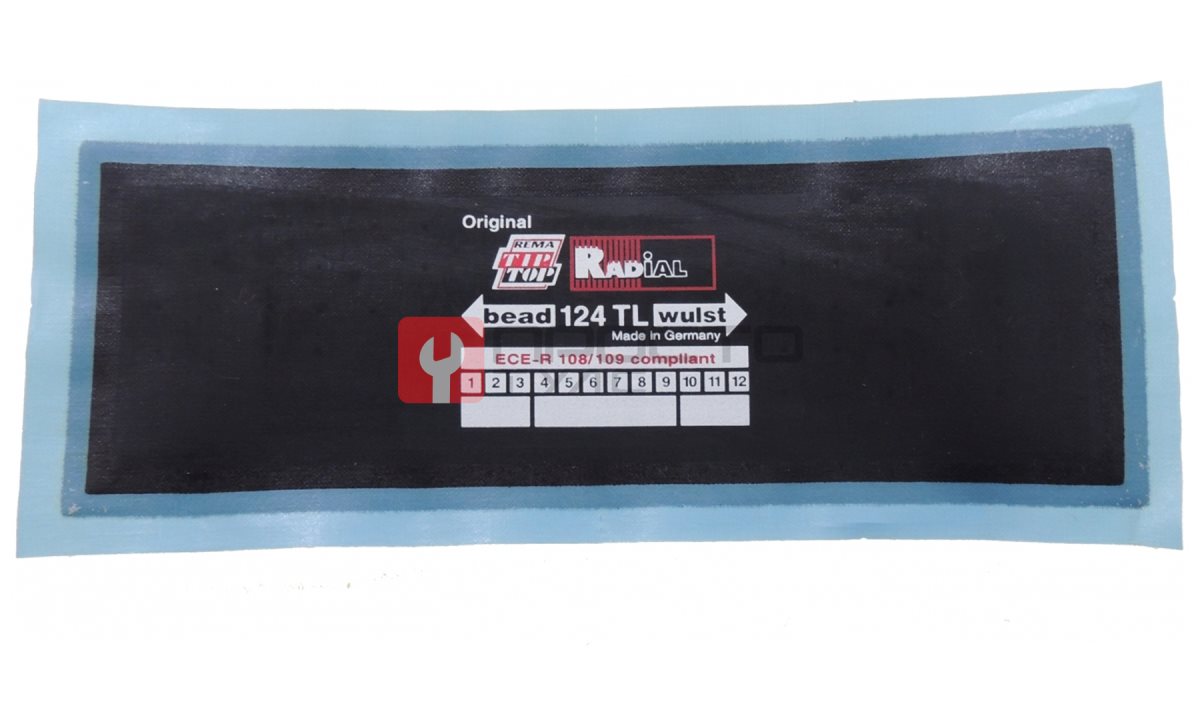  CLIPPER ЗАПЛАТА 512 1245 кордовая для бок порезов 124 75*220мм (0)