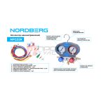  Коллектор манометрический со шлангами и муфтами в кейсе NORDBERG NFG32K (2)