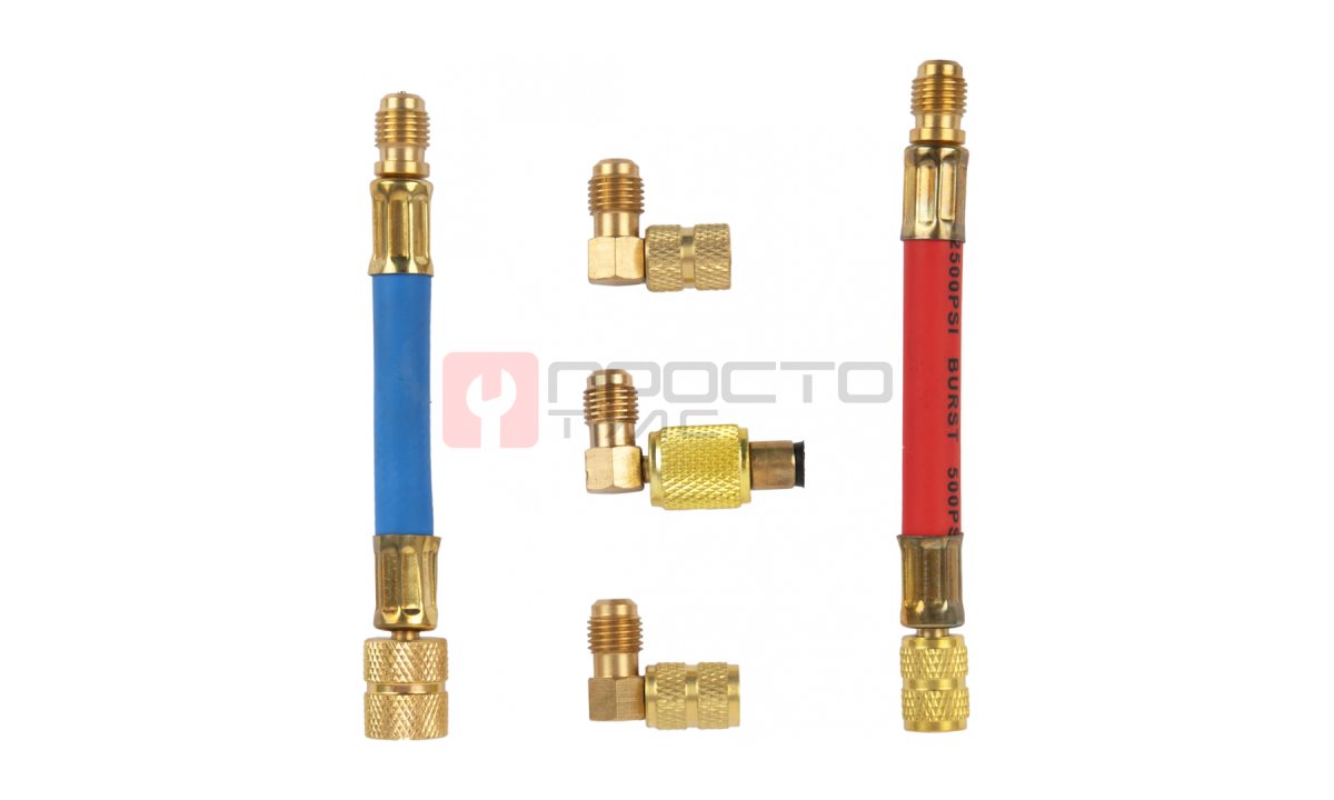  WDK-214048 Адаптеры для заправки автомобильных кондиционеров, набор (0)